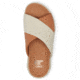 Sorel VIIbe Crisscross Slide - Womens, Honest Beige/Chalk, 7, 2076811-246-7