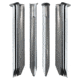 SPATZ Steel Halfround PAK-12 Pegs, Grey, 2899630011111