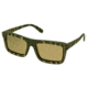 Spectrum Sunglasses Garcia S120GD Sunglasses, Green Zebra Frame, Gold Lens SSGS120GD