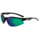 Spiderwire Terror Eyes Sunglasses, Black Frame, Green Mirror Grey Base Lens, SSGTEGBL-HSGM
