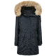 Snorkel Parka Real Fur New Flight Satin - Womens -Total Eclipse-Small