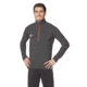 SportHill Crescent Zip Top - Mens-Black Heather-X-Large
