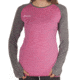 SportHill TempTech Long Sleeve Tee - Womens-Fuchsia/IronBlack-Medium