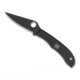 Spyderco HoneyBee SS Folding Pocket Knife 1.67in Blade Length, C137P Steel, Stainless Black, C137BKP