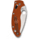 Spyderco Manix 2 Sprint Run Folding Knife, 3.37 in, REX45, FRCP, Burnt Orange, C101PBORE2