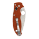 Spyderco Manix 2 Sprint Run Folding Knife, 3.4 in Blade, CPM REX 45 Tool Steel, Plain Edge, G10 Handle, Burnt Orange, C101GPBORE2