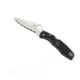 Spyderco Pacific Salt Black FRN Handle, H-1 Serrated Blade Fold Knife C91SBK