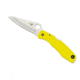 Spyderco Pacific Salt Yellow FRN Handle, H-1 FE Blade Fold Knife C91PYL