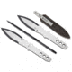 Spyderco SpyderThrowers Set of 3 Throwing Knives Plain Edge Fixed Blade Knives 10in, Black, Medium, TK01MD