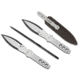 Spyderco SpyderThrowers Set of 3 Throwing Knives Plain Edge Fixed Blade Knives 9in, Black, Small, TK01SM