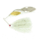 Stanley Jigs 1/2 oz. Vibra Wedge Extreme Hand Tied, Double Willow Blade, Gold/Nickel, Satin White, VWEX12-422DW