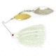 Stanley Jigs 3/8 oz. Vibra Wedge Extreme Hand Tied, Double Willow Blade, Gold/Nickel, Satin White, VWEX38-422DW