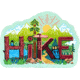 Sticker Art Hike Stikers, HIKE
