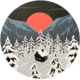 Sticker Art Winter Cottage Stikers, WINTER COTTAGE