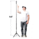 STKR Concepts FLi Telescoping Area Light, 6.5 ft Extension, Rechargeable, Black, 14206