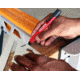 STKR Concepts Mechanical Carpenter Pencil w/ 3 pieces of Lead, Red, 77629