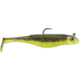 Storm 360GT Searchbait Shad, Sinking, 4-1/2&quot;, 3/8oz, #4/0 Hk, 1 Rigged Two Bodies, Hot Olive, SBD45HO-38J