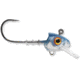 Storm 360GT Swimmer Jig Head, Fits 3.5in Body Length, 1/8oz Jig, #2/0 VMC Coastal Black Hook, Tru Blue, SJS35TB-18J