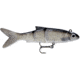 Storm Live Kickin' Minnow Segmented Swimbait, 4in, 7/16oz, Sinking, Black Silver Minnow, LKM04BKS