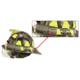 Rubber flashlight strap for helmets (included)