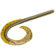 Strike King Rage Anaconda Fishing Lure, Soft Plastic Worm, Green Pumpkin, 10in, 6-Pack, RGANA10-46, RGANA10-46
