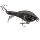 Strike King Bitsy Chickin Hardbait, 2.5in, 1/4oz, Black Lab, 12-36266