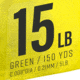 Strike King Contra Braid Fishing Line, 15lb Test, 150-Yards, Green, LPB150-15G