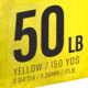 Strike King Contra Braid Fishing Line, 50lb Test, 150-Yards, Hi-Vis Yellow, LPB150-50Y