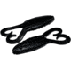 Strike King KVD Gurgle Toad Fishing Lure, Soft Plastic Toad, Black, 3 3/4in, 5-Pack, GT-210, GT-210