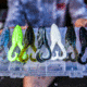 Strike King KVD Gurgle Toad Fishing Lure, Soft Plastic Toad, Black, 3 3/4in, 5-Pack, GT-210, GT-210