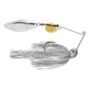 Strike King Hack Attack Heavy Cover 1/2oz Spinnerbait, Super White, HAHC12CW-204GS