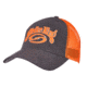 Strike King Trucker Cap,Charcoal body/Orange mesh CAP-2
