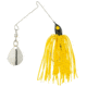 Strike King Micro-King Spinnerbait, Black Head/Yellow Skirt/Silver Blade, 1/16oz, 1 Pack, MC-4