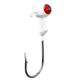 Strike King Mr. Crappie Sausage Head Jig Head, 25 Pack, Refrigerator White, 1/8oz, MRCSH25P18-199