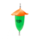 Strike King Ploppin’ Cork, Double Winged Popping Float, Inshore Terminal Tackle, High-Quality Wire, Loud Internal Rattle, 1.5oz, Orange/Flo Green, PLOPOG