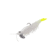 Strike King Pre-Rigged Tidal Shrimp 1/4oz, Pearl Chartreuse Tail, 2.75in, PRSSW275-492