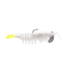 Strike King Pre-Rigged Tidal Shrimp 1/4oz, Pearl Chartreuse Tail, 2.75in, PRSSW275-492