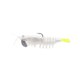 Strike King Pre-Rigged Tidal Shrimp 1/4oz, Pearl Chartreuse Tail, 2.75in, PRSSW275-492
