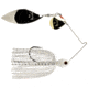 Strike King Premier Pro-Model Fishing Lure, Spinnerbait, White Gold and Silver Blade, 3/8oz, PP38CW-204GS, PP38CW-204GS