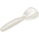 Strike King Rage Twin Tail Menace Fishing Lure, Soft Plastic Grub, Pearl, 3 1/2in, 8-Pack, RGTTMG-84, RGTTMG-84