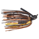 Strike King Pro-Model Jig Fishing Lure, Casting Jig, Black Brown Amber, 3/8oz, PMJ38-23, PMJ38-23