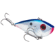 Strike King Red Eyed Shad Tungsten 2-Tap, Lipless Crankbait Fishing Lure, Chrome Blue, 3/4oz, REYESDTT12-409, REYESDTT34-409