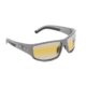 Strike King S11 Optics Sunglasses, Bi-Gradient Yellow Spotlight Lens, Caddo Matte Grey, SG-S1179