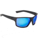 Strike King S11 Optics Clinch Sunglasses, Matte Black Frame, Multi Layer White Blue Mirror, Gray Base Lens, SG-S11402