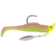Strike King Speckled Trout Magic Fishing Lure, Prerigged Soft Plastic Saltwater Swimbait, Electric Chicken Belly/Chartreuse Head, 1/4oz, STM14-860, STM14-860