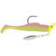 Strike King Speckled Trout Magic Fishing Lure, Prerigged Soft Plastic Saltwater Swimbait, Electric Chicken Belly/Chartreuse Head, 1/8oz, STM18-860, STM18-860