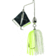 Strike King Swinging Sugar Buzz Jointed Buzzbait, Chartreuse White, 3/8oz, 1 Pack, SSB38-203