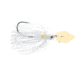 Strike King Thunder Cricket Gold Fishing Lure, Vibrating Swim Jig, White, 1/2oz, TCGVSJ12-10, TCGVSJ12-10