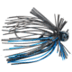 Strike King Tour Grade Football Finesse Jig, Football Jig Fishing Lure, Black and Blue, 1/4oz, TGFFJ-2, TGFFJ-2