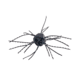 Strike King Tumbleweed Floating Softbait, 4 pack, 3in, Black/Blue, 12-36248